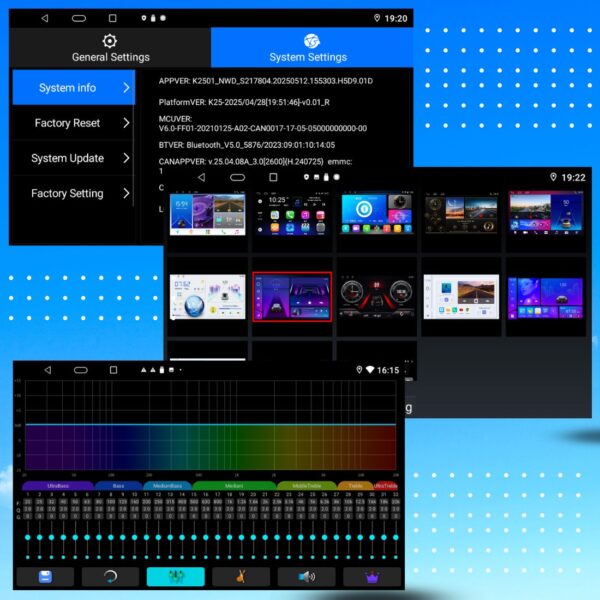 DSP Car Setting UI Style