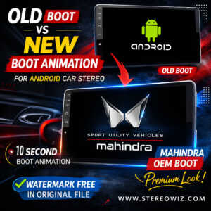 Home 4 Ultimate Mahindra Dark Edition Boot Animation & Boot Logo Package for Android Car Stereo | StereoWiz